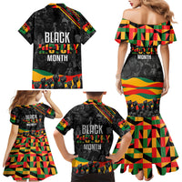 Personalized Black History Month Family Matching Mermaid Dress and Hawaiian Shirt - Wonder Print Shop