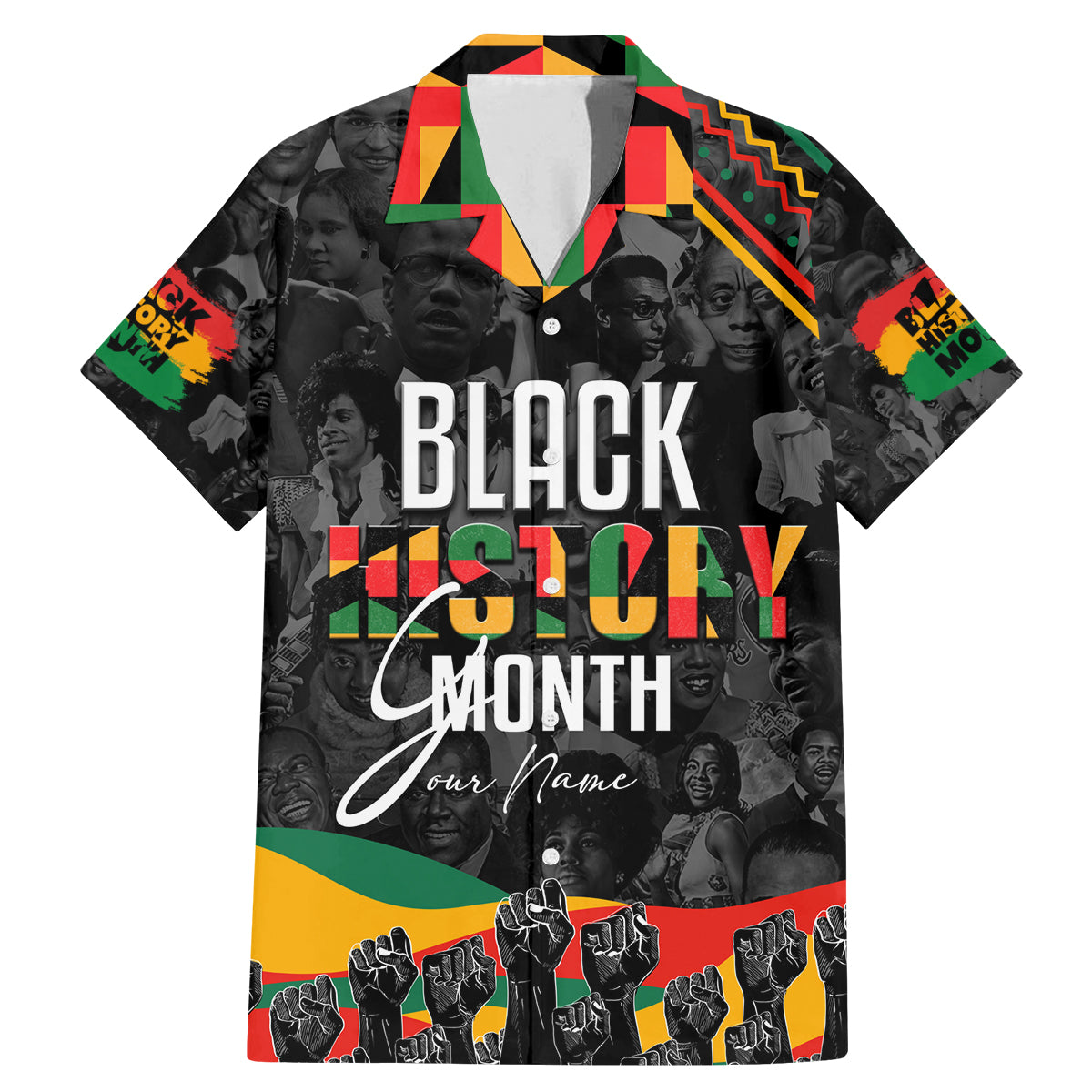 Personalized Black History Month Family Matching Mermaid Dress and Hawaiian Shirt - Wonder Print Shop
