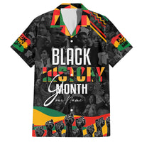 Personalized Black History Month Family Matching Off Shoulder Long Sleeve Dress and Hawaiian Shirt - Wonder Print Shop