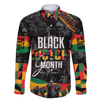 Personalized Black History Month Family Matching Off Shoulder Long Sleeve Dress and Hawaiian Shirt - Wonder Print Shop