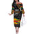 Personalized Black History Month Family Matching Off Shoulder Long Sleeve Dress and Hawaiian Shirt - Wonder Print Shop