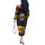 Personalized Black History Month Off The Shoulder Long Sleeve Dress - Wonder Print Shop
