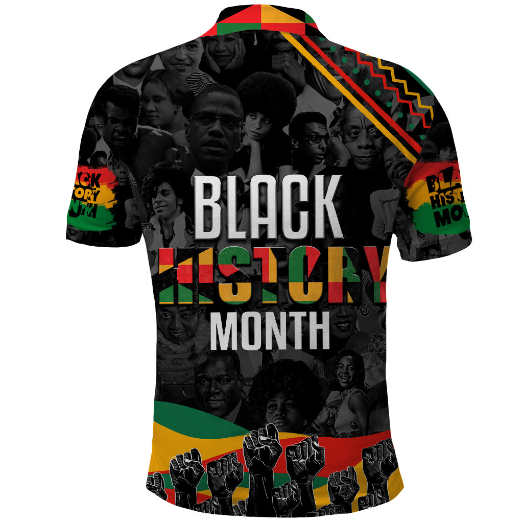 Personalized Black History Month Polo Shirt - Wonder Print Shop