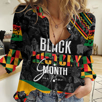 Personalized Black History Month Women Casual Shirt - Wonder Print Shop