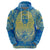 Personalized Mandala Egyptian Pharaoh Hoodie Eye of Horus Blue - Wonder Print Shop