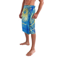 Personalized Mandala Egyptian Pharaoh Lavalava Eye of Horus Blue - Wonder Print Shop