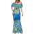 Personalized Mandala Egyptian Pharaoh Mermaid Dress Eye of Horus Blue - Wonder Print Shop