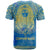 Personalized Mandala Egyptian Pharaoh T Shirt Eye of Horus Blue - Wonder Print Shop