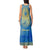 Personalized Mandala Egyptian Pharaoh Tank Maxi Dress Eye of Horus Blue - Wonder Print Shop
