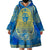 Personalized Mandala Egyptian Pharaoh Wearable Blanket Hoodie Eye of Horus Blue - Wonder Print Shop