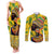 Personalized Africa Woman Couples Matching Tank Maxi Dress and Long Sleeve Button Shirt Tropical Style - Wonder Print Shop