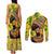 Personalized Africa Woman Couples Matching Tank Maxi Dress and Long Sleeve Button Shirt Tropical Style - Wonder Print Shop