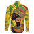 Personalized Africa Woman Family Matching Off Shoulder Maxi Dress and Hawaiian Shirt Tropical Style - Wonder Print Shop