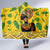 Personalized Africa Woman Hooded Blanket Tropical Style