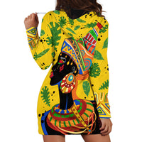 Personalized Africa Woman Hoodie Dress Tropical Style - Wonder Print Shop