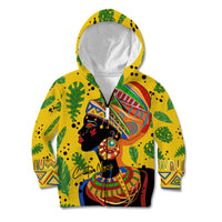 Personalized Africa Woman Kid Hoodie Tropical Style - Wonder Print Shop