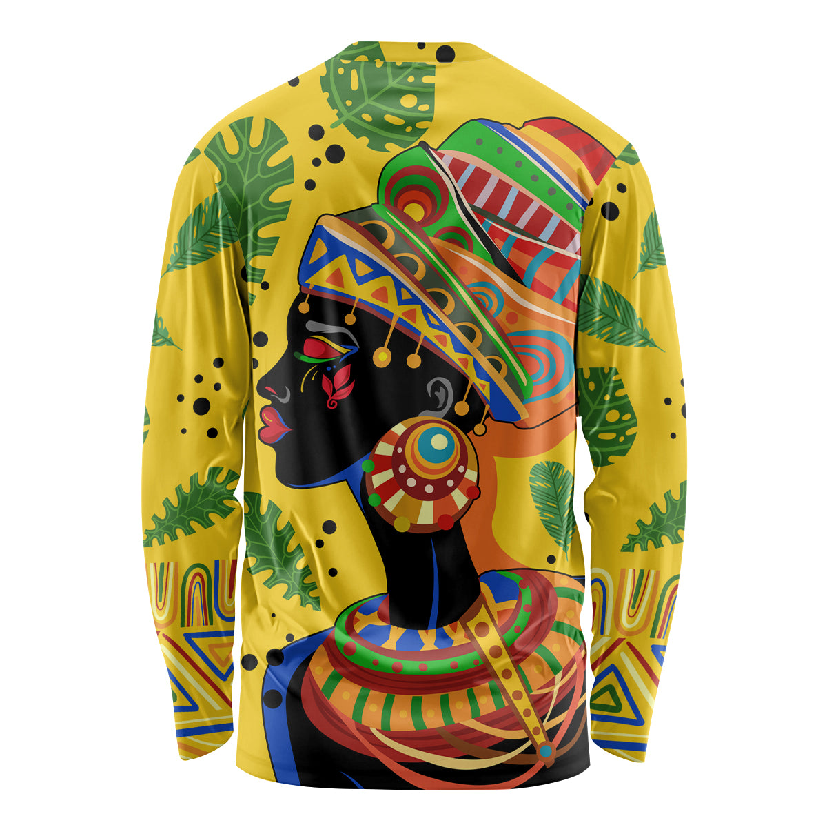 Personalized Africa Woman Long Sleeve Shirt Tropical Style - Wonder Print Shop