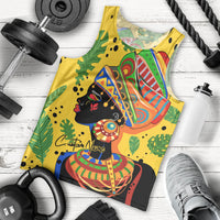 Personalized Africa Woman Men Tank Top Tropical Style - Wonder Print Shop