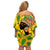 Personalized Africa Woman Off Shoulder Short Dress Tropical Style - Wonder Print Shop
