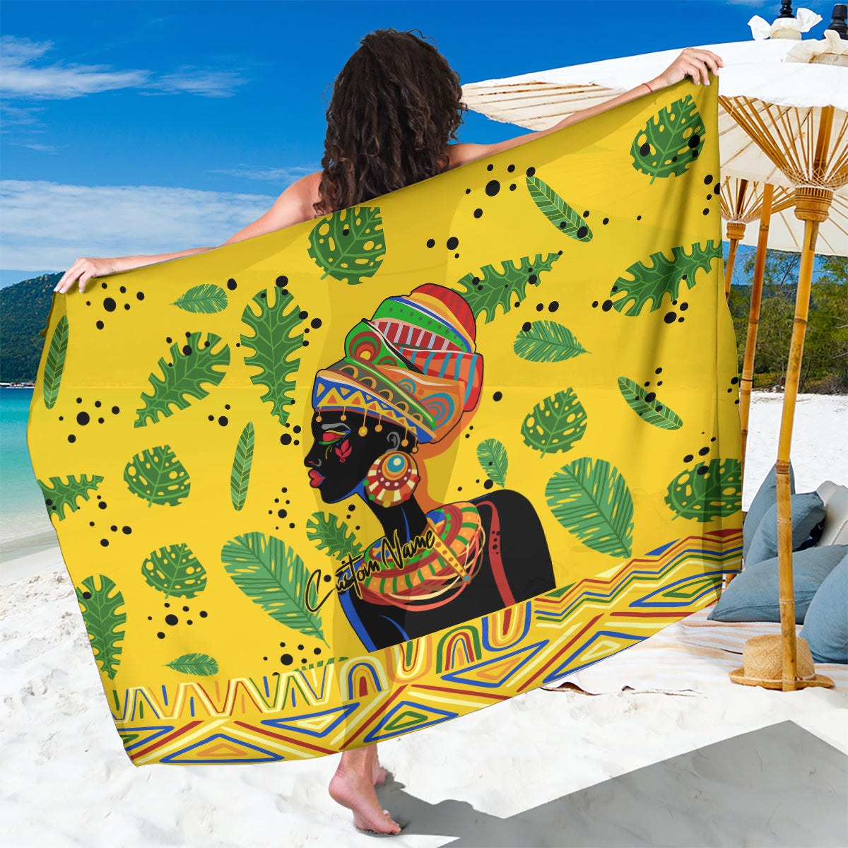 Personalized Africa Woman Sarong Tropical Style