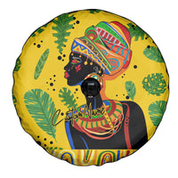 Personalized Africa Woman Spare Tire Cover Tropical Style - Wonder Print Shop