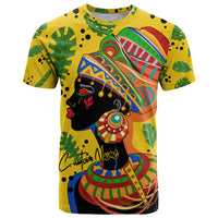 Personalized Africa Woman T Shirt Tropical Style - Wonder Print Shop