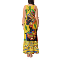 Personalized Africa Woman Tank Maxi Dress Tropical Style - Wonder Print Shop