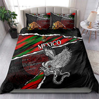 Eagle Snake Mexico Bedding Set Aztec Sun Stone