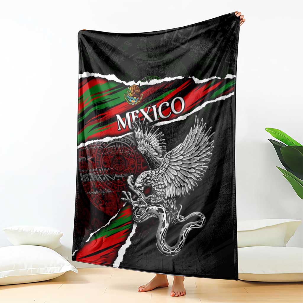 Eagle Snake Mexico Blanket Aztec Sun Stone