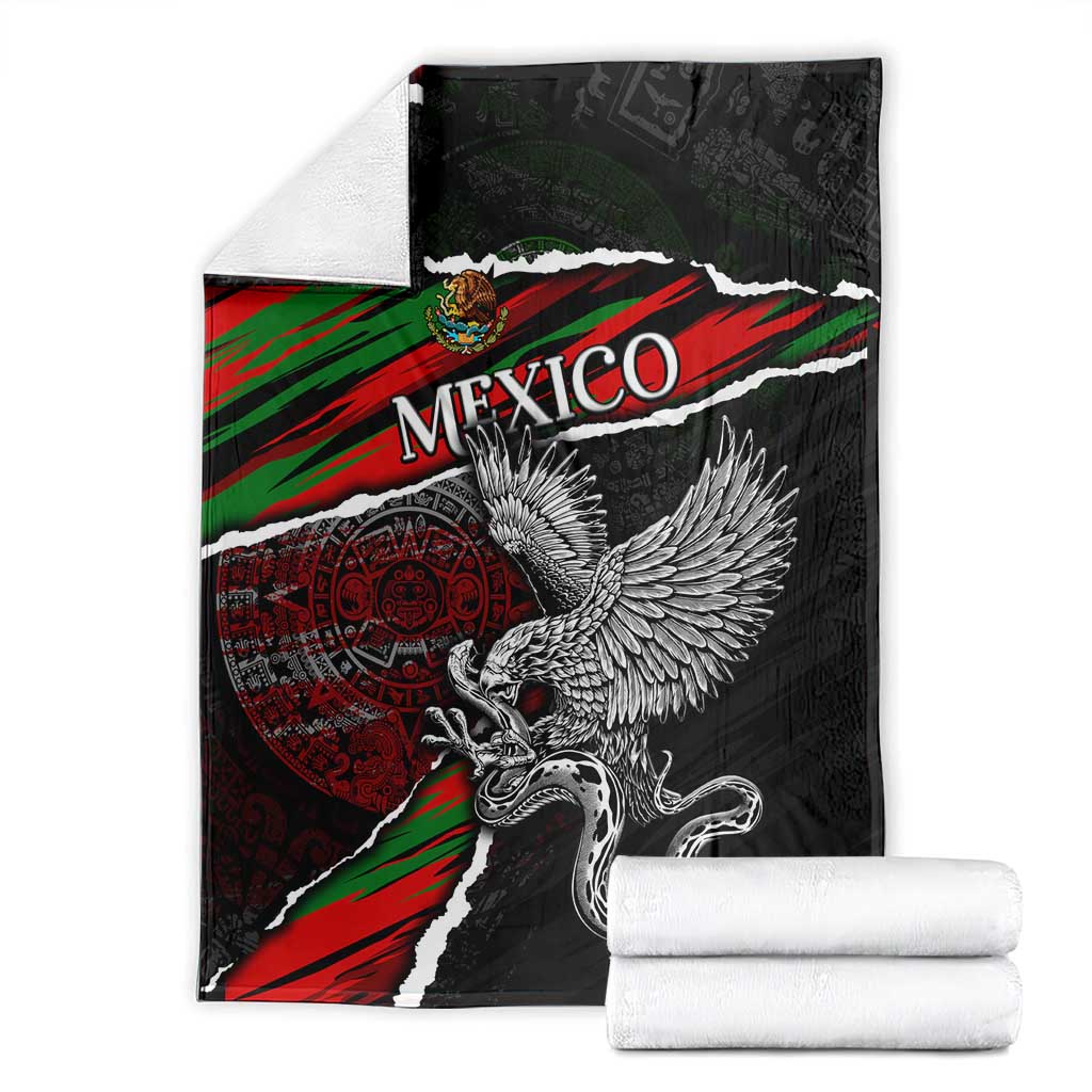 Eagle Snake Mexico Blanket Aztec Sun Stone
