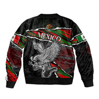 Eagle Snake Mexico Bomber Jacket Aztec Sun Stone