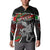 Eagle Snake Mexico Button Sweatshirt Aztec Sun Stone