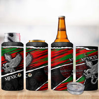 Eagle Snake Mexico 4 in 1 Can Cooler Tumbler Aztec Sun Stone