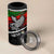 Eagle Snake Mexico 4 in 1 Can Cooler Tumbler Aztec Sun Stone