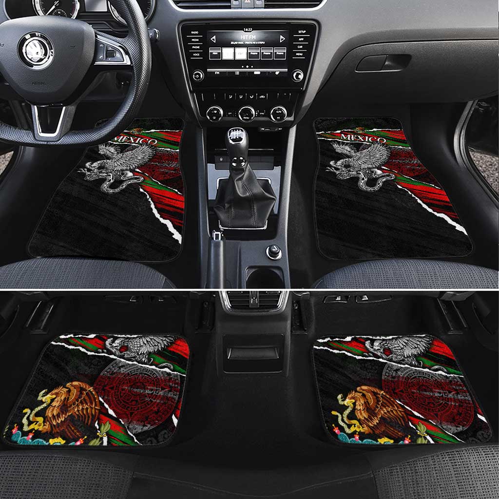 Eagle Snake Mexico Car Mats Aztec Sun Stone