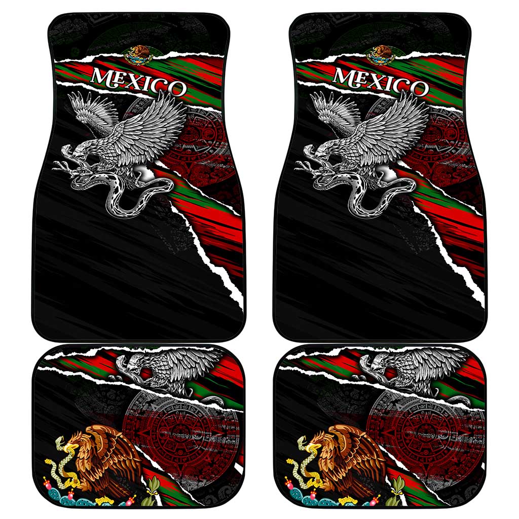 Eagle Snake Mexico Car Mats Aztec Sun Stone