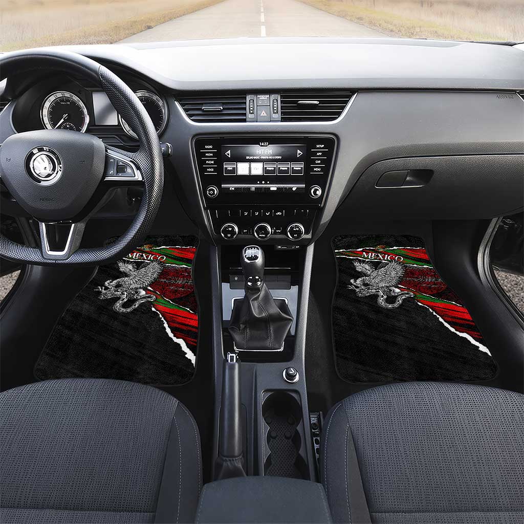 Eagle Snake Mexico Car Mats Aztec Sun Stone