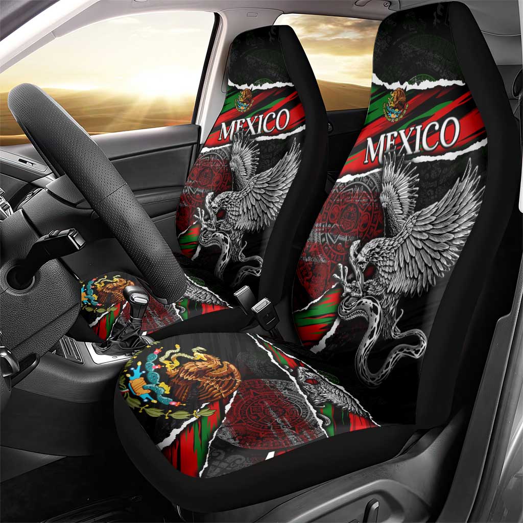 Eagle Snake Mexico Car Seat Cover Aztec Sun Stone