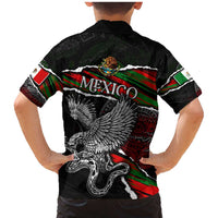 Eagle Snake Mexico Family Matching Mermaid Dress and Hawaiian Shirt Aztec Sun Stone