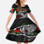 Eagle Snake Mexico Family Matching Off Shoulder Maxi Dress and Hawaiian Shirt Aztec Sun Stone