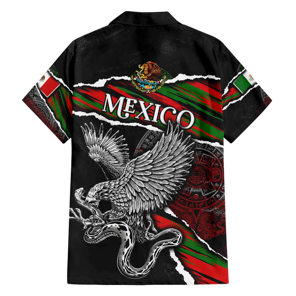 Eagle Snake Mexico Family Matching Off Shoulder Maxi Dress and Hawaiian Shirt Aztec Sun Stone