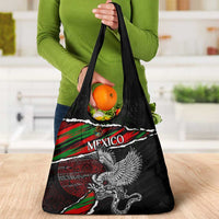 Eagle Snake Mexico Grocery Bag Aztec Sun Stone