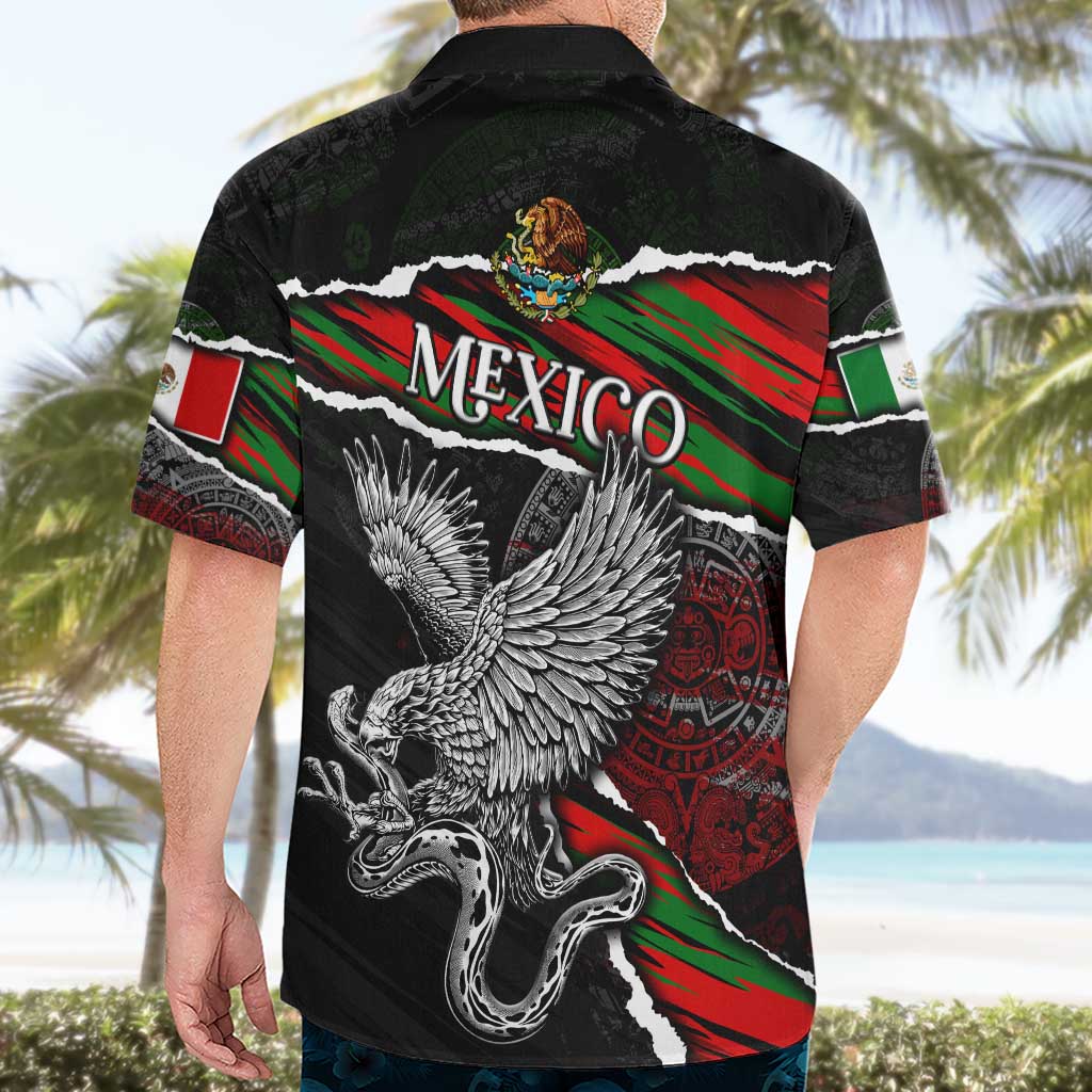 Eagle Snake Mexico Hawaiian Shirt Aztec Sun Stone