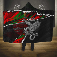 Eagle Snake Mexico Hooded Blanket Aztec Sun Stone