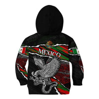 Eagle Snake Mexico Kid Hoodie Aztec Sun Stone