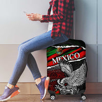 Eagle Snake Mexico Luggage Cover Aztec Sun Stone