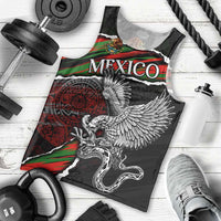 Eagle Snake Mexico Men Tank Top Aztec Sun Stone