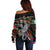 Eagle Snake Mexico Off Shoulder Sweater Aztec Sun Stone