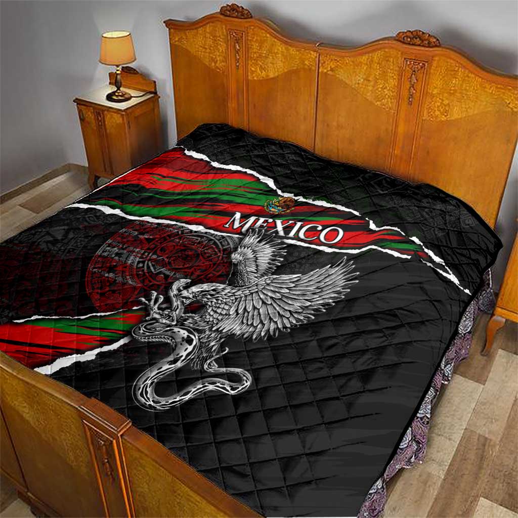 Eagle Snake Mexico Quilt Aztec Sun Stone