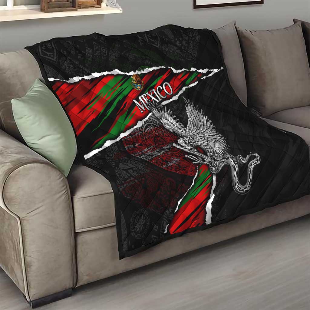 Eagle Snake Mexico Quilt Aztec Sun Stone